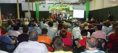 Mitin del PA en el barrio de San Miguel (El Castillo), en Almuñécar