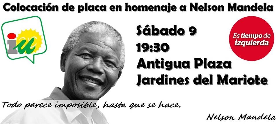 IU coloca este sábado una placa en honor a Nelson Mandela