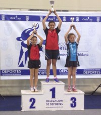 LUCIA LOPEZ EN EL PODIO BENJAMIN FEMENINO DEL TOP ESTATAL