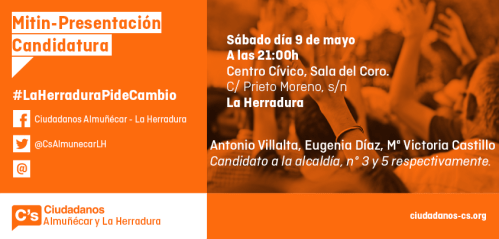 Mitin en La Herradura (Almuñécar) de Ciudadanos