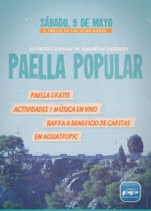 El PP celebrará en el AquaTropic una gran paella popular con carácter benéfico