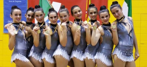Las Junior de la Gimnasia Rítmica de Almuñécar campeonas de Andalucía en la Final Nacional Promesas 2015