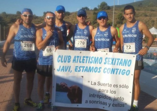 Deportistas del Club Atletismo Sexitano en la III Edición del Trail Alcornocal Sierra de Lújar