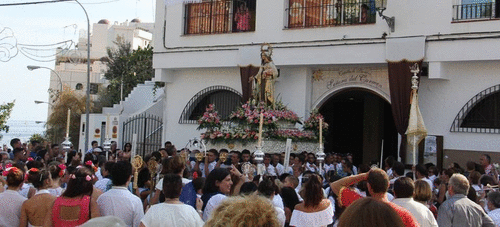 Celebracción de la festividad de la Virgen del Carmen en Almuñécar