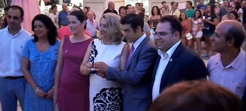 Inauguración del encendido de luces del recinto ferial de Almuñécar en el año 2012