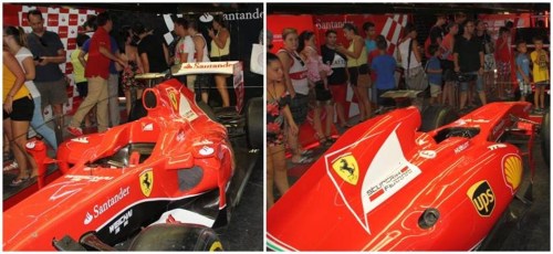 La réplica del monoplaza de Alonso y un simulador de  Fórmula 1 atraen a cientos de visitantes al ‘MotorHome’