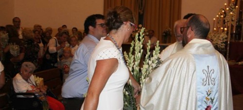 Oofrenda floral a la patrona de Almuñécar, Nuestra Señora la Virgen de la Antigua