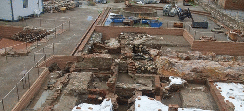 El Temporal de lluvias afecta al castillo árabe de la Villa que debe cerrar sus puertas al público