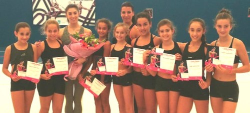 Gimnastas sexitanas participaron en un Máster Class con Sandra Aguilar