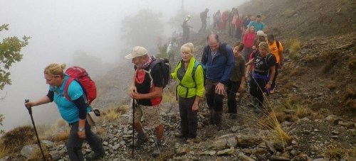 Una treintena de senderistas sexitanos recorrieron la Alpujarra entre Capileria y Cañar Una treintena de senderistas sexitanos recorrieron la Alpujarra entre Capileria y Cañar
