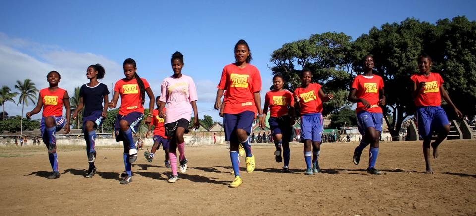 Diputación acoge a un equipo de fútbol femenino de Madagascar