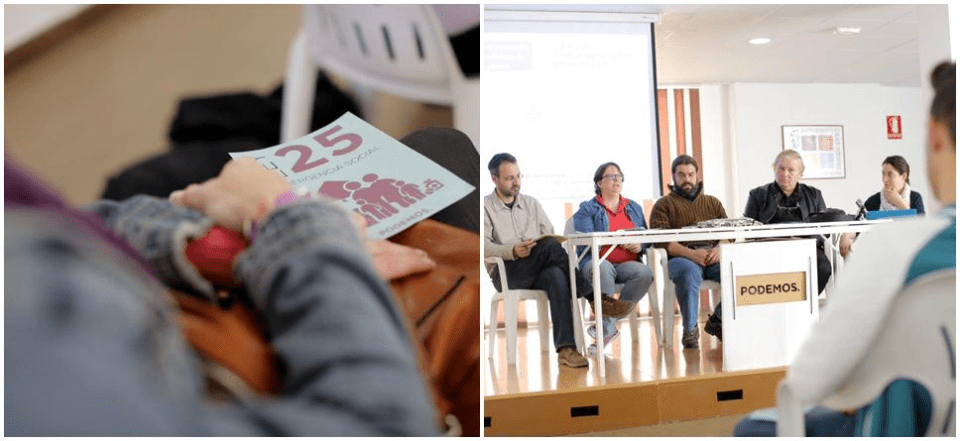 Podemos presentó en Motril la Ley 25 de Emergencia Social