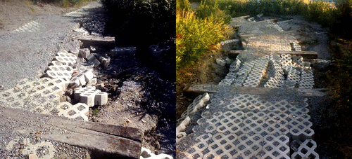 Deterioro del sendero del Parque Mediterráneo en Almuñécar