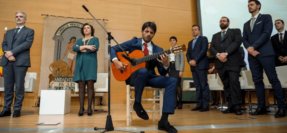 El Himno de Andalucía con Juan Habichuela nieto
