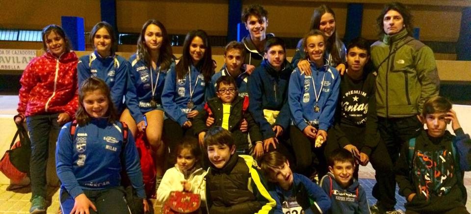 Ocho podios del Club Multideporte de Almuñécar en el Circuito Malagueño de Atletismo en Pista