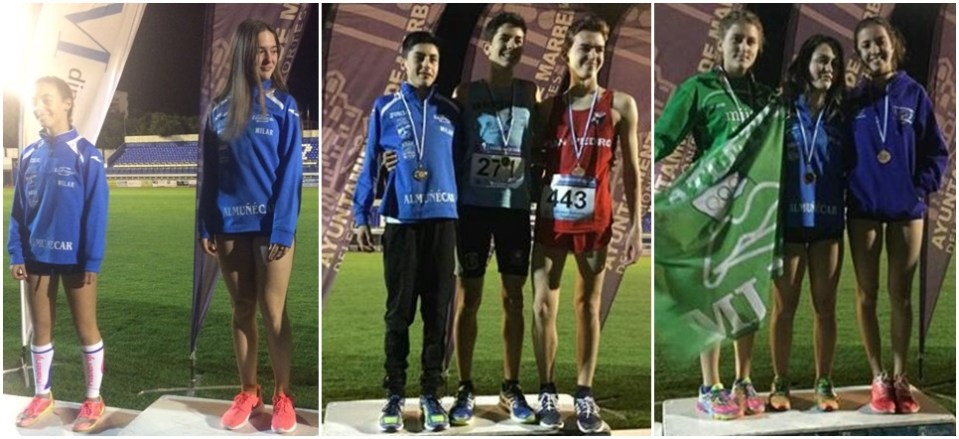 Ocho podios del Club Multideporte de Almuñécar en el Circuito Malagueño2
