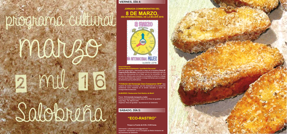 El Área de Cultura presenta el programa de actividades para marzo