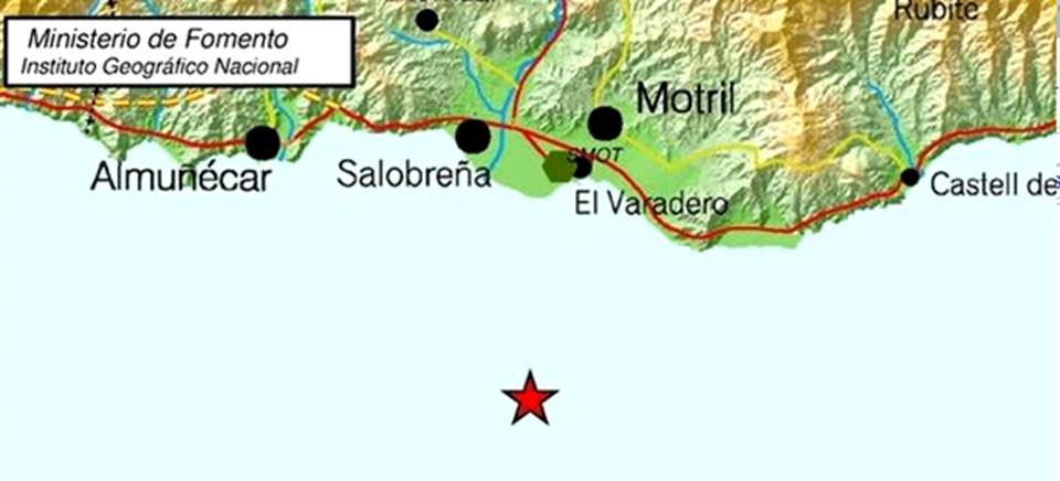 Un terremoto de intensidad 4 se deja sentir en la Costa Tropical