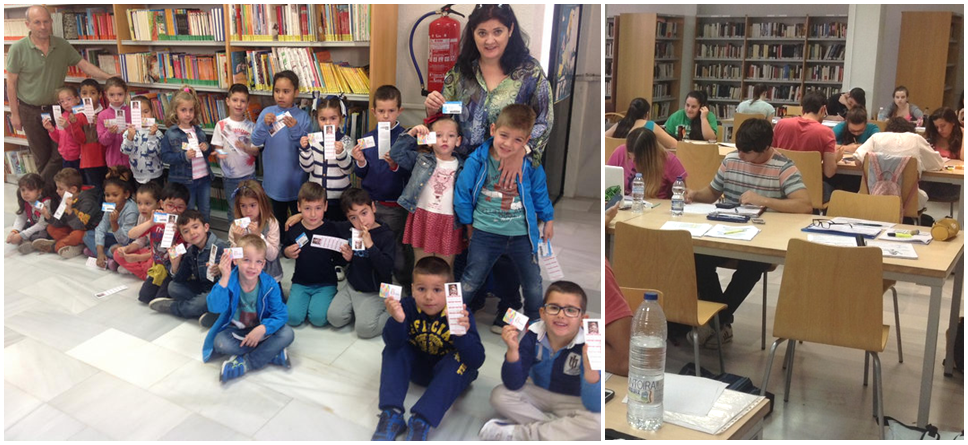 La Biblioteca Municipal de Almuñécar entrega carnet a alumnos del CEIP La Santa Cruz