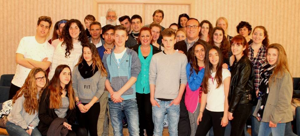 Un grupo de estudiantes alemanes de intercambio visitan la Villa