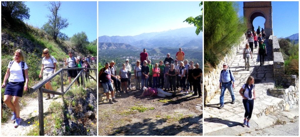 Senderistas sexitanos se impregnaron de azahar en el Valle de Lecrín