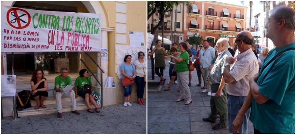 Las AMPAS de San Miguel, IES Puerta del Mar y Al-Andalus se movilizaron en defensa de la enseñanza pública