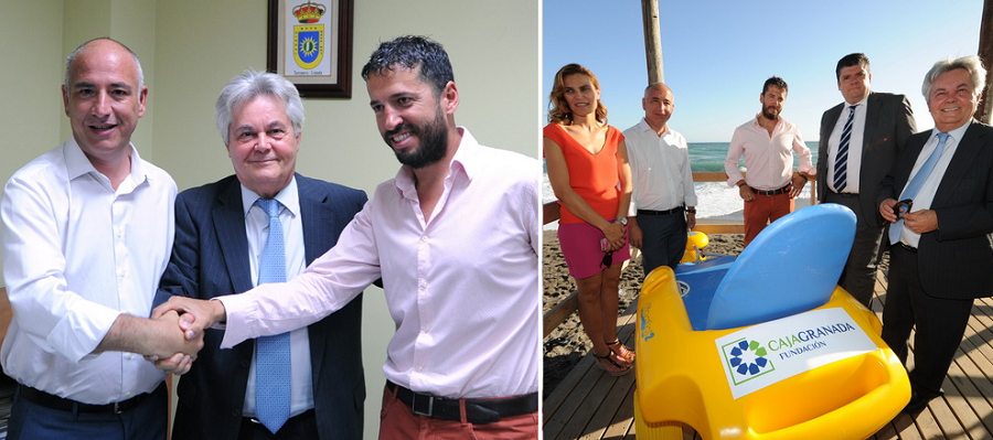 CAJAGRANADA y Mancomunidad favorecen la accesibilidad en la playa de Torrenueva