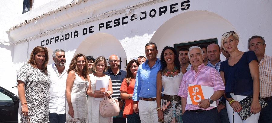 José A. Funes, parlamentario andaluz de Ciudadanos, visita Motril