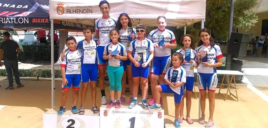 Siete podios sumaron los ciclistas sexitanos en el XXXI Trofeo 'Antonio Miguel Díaz' de Alhendín