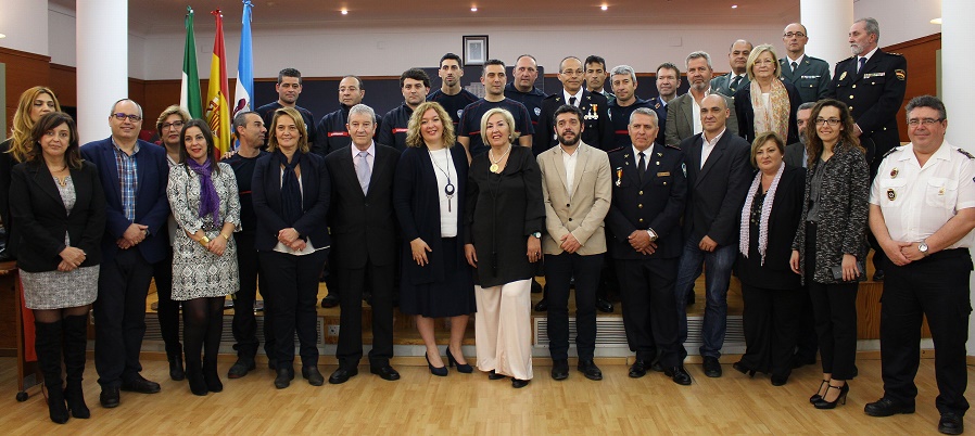 Motril reconoce el trabajo del Cuerpo de Bomberos en los actos organizados con motivo de la festividad de su patrón