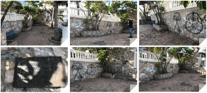 El PSOE critica el lamentable estado en el que el gobierno del PP tiene la plaza Manuel Rodríguez 'El Ruso'