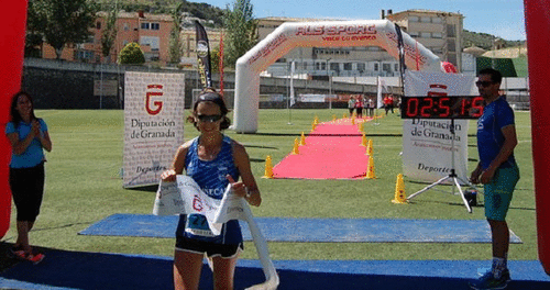 Fran y Cris, Sr. y Sra. Smith en el Trail Villa de Montefrío