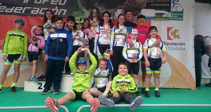 Siete podios para el ciclismo sexitano en el Trofeo Federación Andaluza en Lucena
