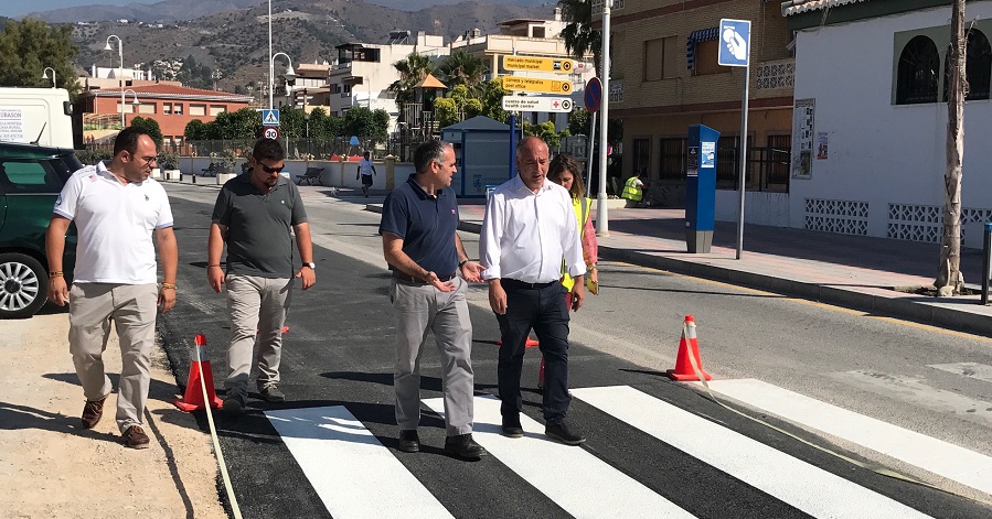 Finalizada la primera fase de las obras de renovación de la red hidráulica en el Paseo de La Herradura