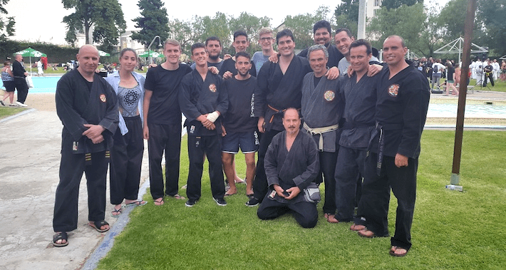 Kenpocas sexitanos en la localidad portuguesa de Alandra