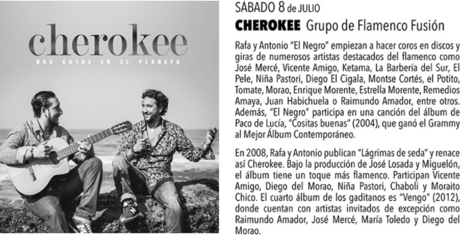 El grupo de flamenco fusión Cherokee inaugura este sábado la novena edición de los Patios Flamencos de Motril