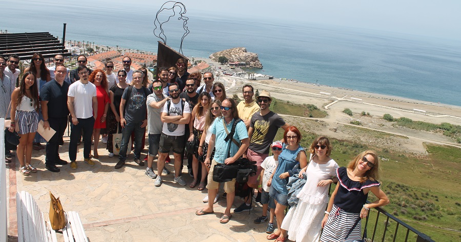 Una veintena de Medios visita Salobreña dentro de las acciones de promoción de la nueva película de Tadeo Jones