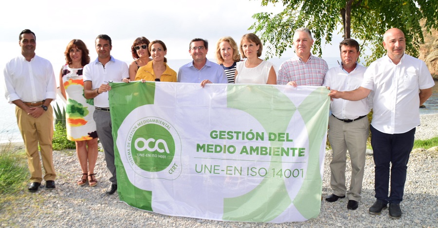 Bandera verde a la playa de La Rijana, en Gualchos-Castell de Ferro