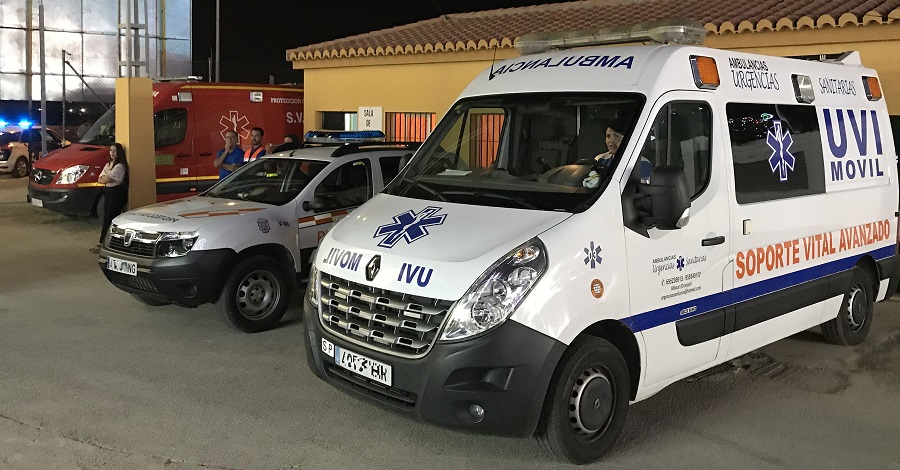 ‘Urgencias Sanitarias_ colabora con Protección Civil de Motril con una UVI móvil en el Ferial del Cortijo del Conde