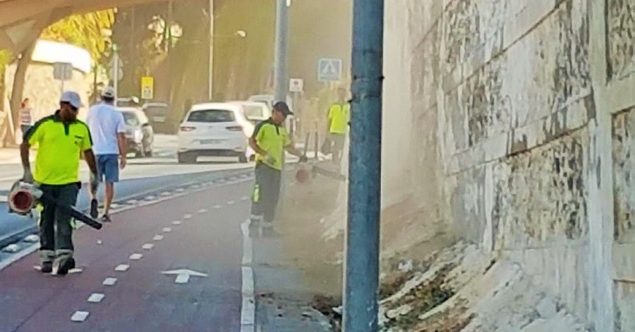 Limpieza y control de las malas hierbas en Motril y los anejos (2)