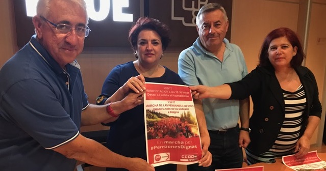 El PSOE se suma a la campaña de UGT y CCOO para exigir al Gobierno unas pensiones “dignas”