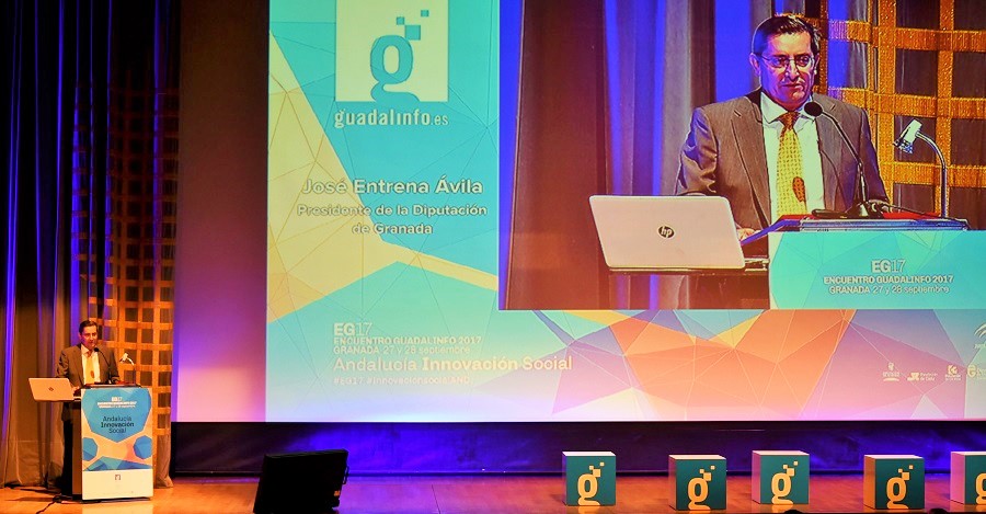 Entrena destaca la importancia de la red Guadalinfo para el desarrollo y el progreso de los municipios