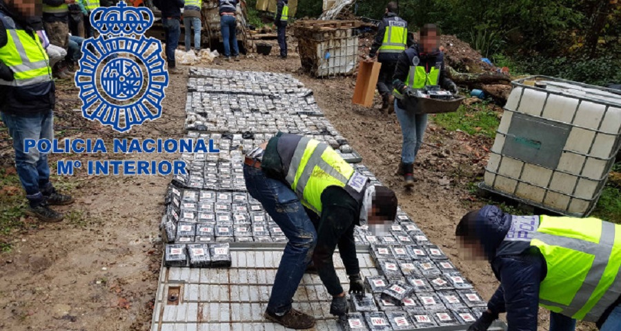 La Policía Nacional se incauta de 1,2 toneladas de cocaína en la Costa