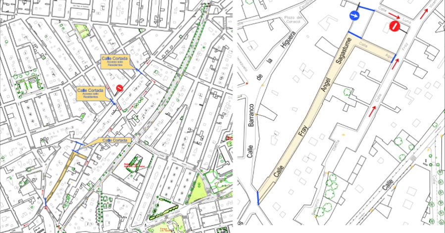 Obras en la calle Fray Ángel Sagastumen obligan a cortar el tráfico en la vía a partir del jueves, 16 de noviembre