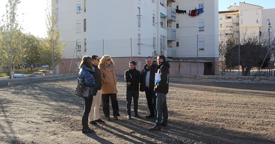 Comienzan las obras de la pista deportiva del barrio de Cuartel de Simancas