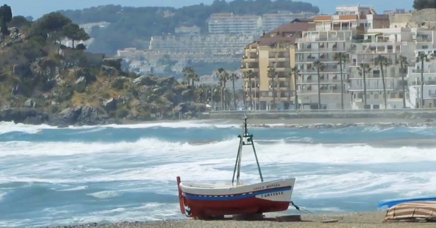 Temporal en la costa granadina