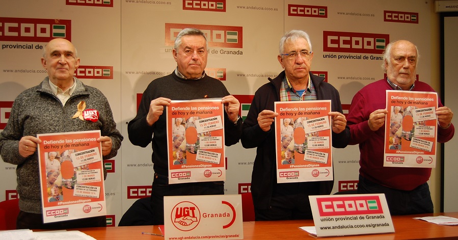 CCOO y UGT se movilizan para defender las pensiones de hoy y mañana