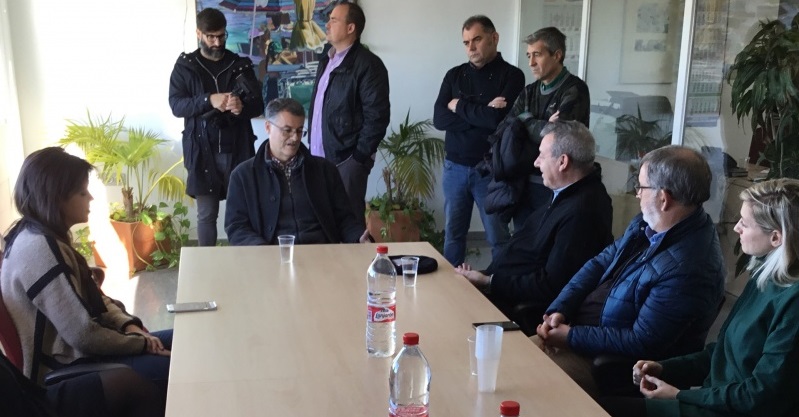 El presidente del Puerto de Motril visita la empresa SAT Campos de Granada