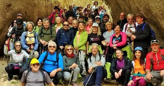 Senderistas sexitanos recorrieron las tierras almerienses de Sorbas