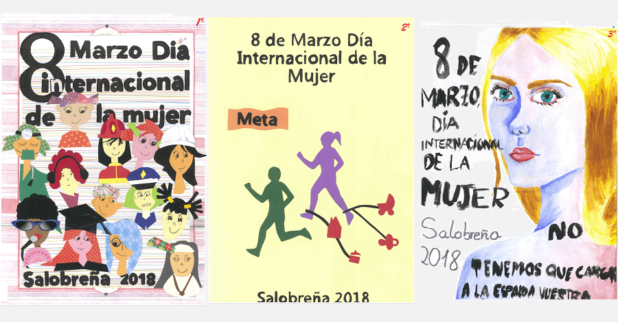 Un grupo de alumnos del IES Mediterráneo gana el IX Concurso de Carteles del 8 de marzo